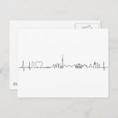 Carte Postale J'adore Berlin (style ecg) souvenir (Devant / Derrière)