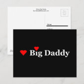 Carte Postale J'adore Big Daddy (Devant / Derrière)