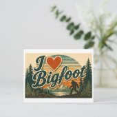 Carte Postale "J'adore Bigfoot" (Debout devant)