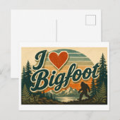 Carte Postale "J'adore Bigfoot" (Devant / Derrière)