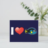Carte Postale J'adore Blue Tang (Debout devant)