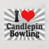 Carte Postale J'adore Candlepin Bowling (Devant)