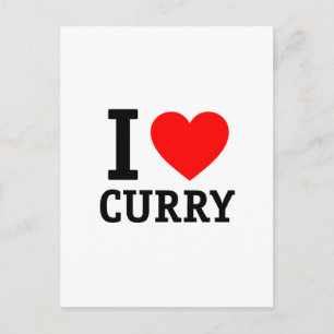 Carte Postale J'adore Curry
