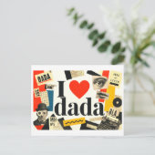 Carte Postale "J'adore Dada" (Debout devant)