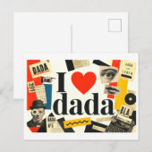 Carte Postale "J'adore Dada" (Devant / Derrière)