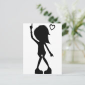 Carte Postale J'adore danser ! (Debout devant)