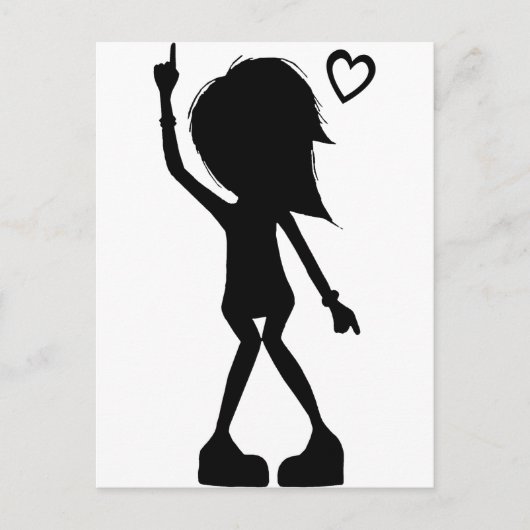 Carte Postale J'adore danser ! (Devant)