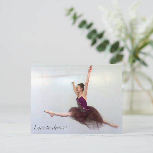 Carte Postale J'adore danser ! (Debout devant)