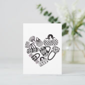 Carte Postale J'adore Handbags Post Card (Debout devant)