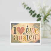 Carte Postale "J'adore Jane Austen" (Debout devant)