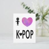 Carte Postale J'adore K-pop (Debout devant)