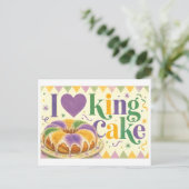 Carte Postale "J'adore la galette des rois" (Debout devant)