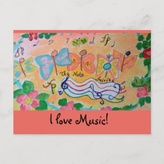 Carte Postale J'adore la musique !
