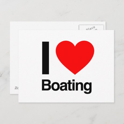 Carte Postale j'adore la navigation (Devant / Derrière)