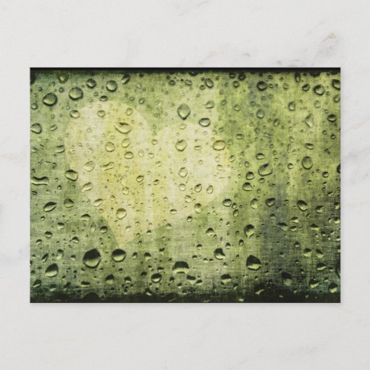 Carte Postale j'adore la pluie (Devant)