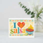 Carte Postale "J'adore la salsa" (Debout devant)