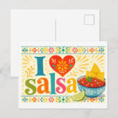 Carte Postale "J'adore la salsa" (Devant / Derrière)