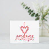 Carte Postale J'adore la science (Debout devant)