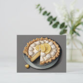 Carte Postale J'adore la tarte meringue au citron (Debout devant)