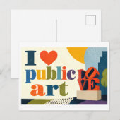 Carte Postale "J'adore l'art public" (Devant / Derrière)
