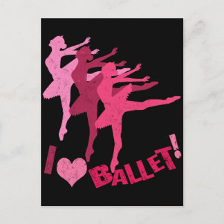 Carte Postale J'adore le Ballet