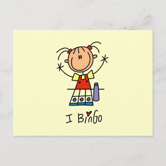Carte Postale J'adore le Bingo (Devant)