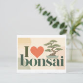 Carte Postale "J'adore le Bonsaï" (Debout devant)