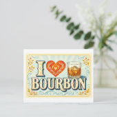 Carte Postale "J'adore le Bourbon" (Debout devant)