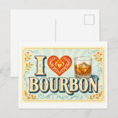 Carte Postale "J'adore le Bourbon" (Devant / Derrière)