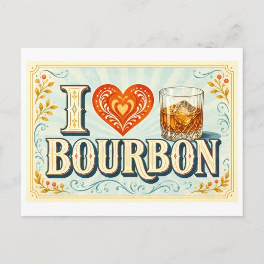 Carte Postale "J'adore le Bourbon" (Devant)