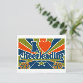 Carte Postale "J'adore le cheerleading" (Debout devant)