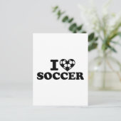 Carte Postale J'adore le football (Debout devant)