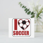 Carte Postale J'adore le football ! (Debout devant)