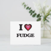 Carte Postale J'adore le fudge (Debout devant)