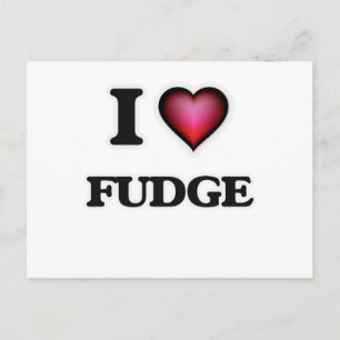 Carte Postale J'adore le fudge