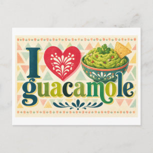 Carte Postale "J'adore le guacamole"