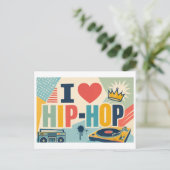 Carte Postale "J'adore le Hip-Hop" (Debout devant)