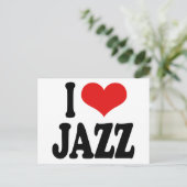 Carte Postale J'adore le jazz (Debout devant)