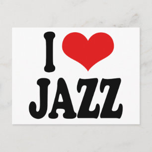 Carte Postale J'adore le jazz