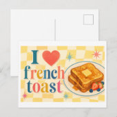 Carte Postale "J'adore le pain perdu" (Devant / Derrière)