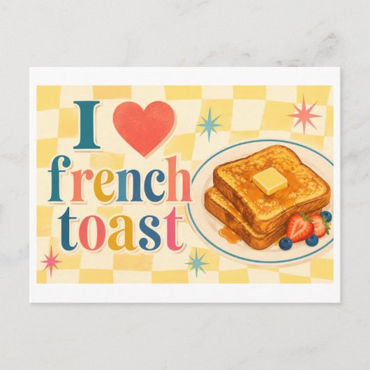 Carte Postale "J'adore le pain perdu" (Devant)