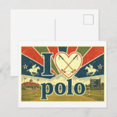 Carte Postale "J'adore le polo" (Devant / Derrière)