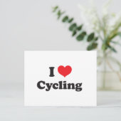 Carte Postale J'adore le vélo (Debout devant)