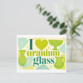 Carte Postale "J'adore le verre d'uranium" (Debout devant)