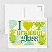 Carte Postale "J'adore le verre d'uranium" (Devant / Derrière)
