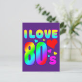 Carte Postale J'adore les années 80 (Debout devant)