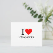 Carte Postale J'adore les baguettes (Debout devant)