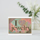 Carte Postale "J'adore les Bijoux" (Debout devant)