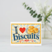 Carte Postale "J'adore les biscuits" (Debout devant)