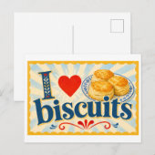 Carte Postale "J'adore les biscuits" (Devant / Derrière)